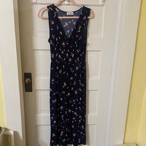 Kaileigh Navy Floral Jumpsuit